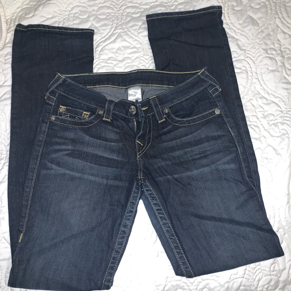 True Religion straight jeans dark blue